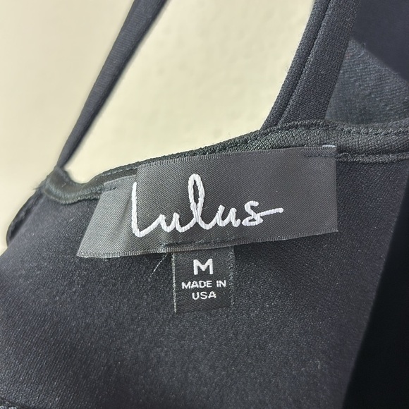 Lulus Gracefully Yours Black Dress size Medium - Picture 4 of 13